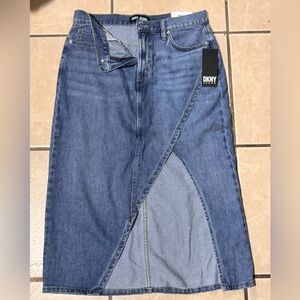 New DKNY Women's Classic Blue Pencil Skirt